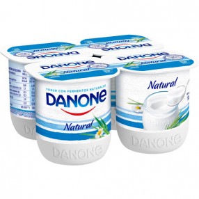 DANONE yogur natural pack 4 unidades